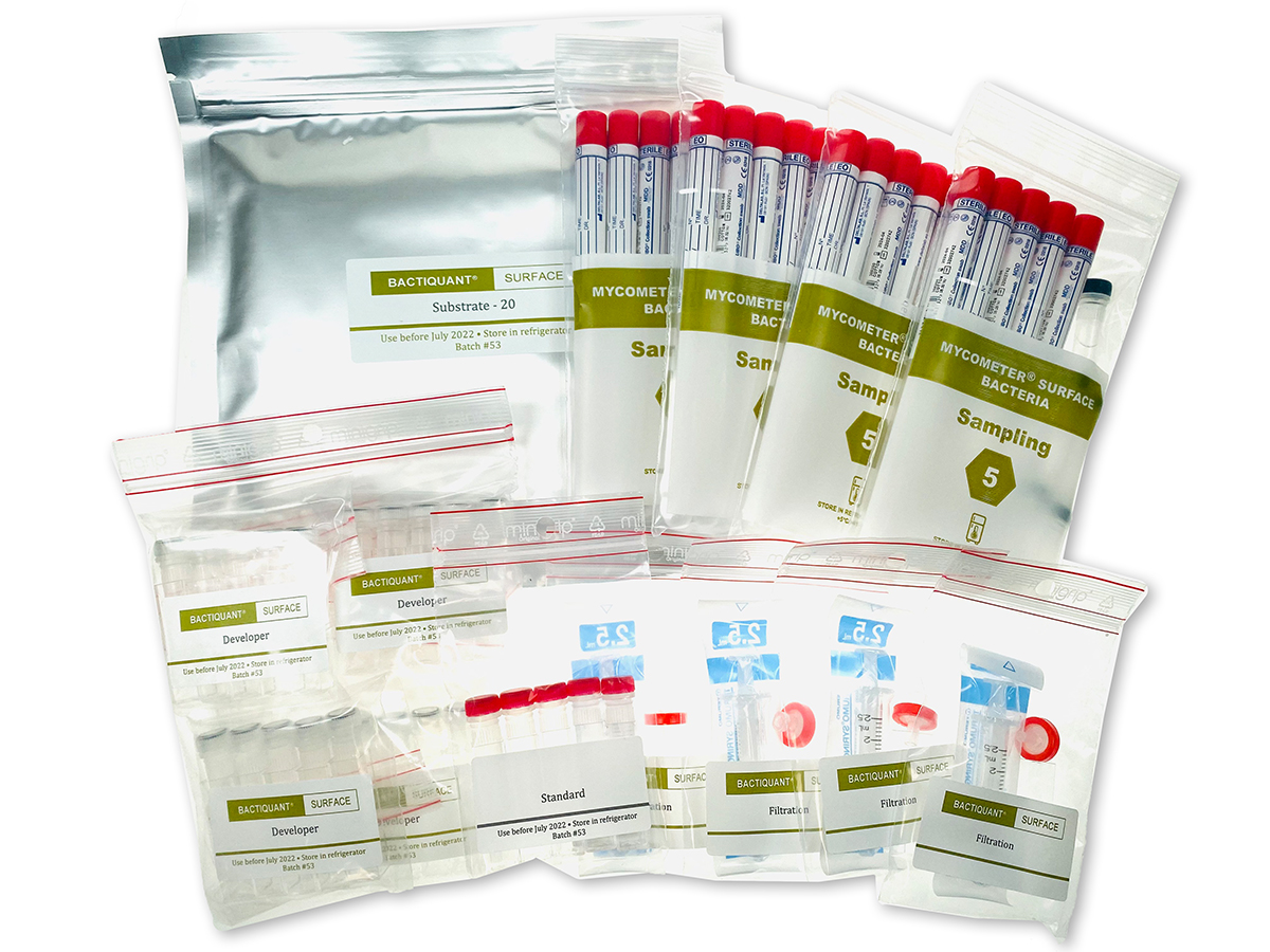 Mycometer®Bactiquant, Test-Kit auf Bakterien 20 Proben